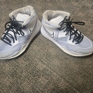 Nike White and Black High-Top Sneakers